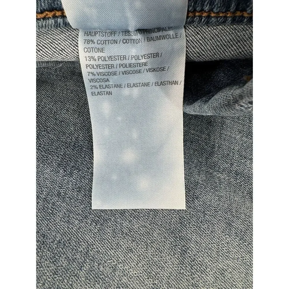 D & Co Pull On Denim Jeans Sz 24WP Plus Size 36/27 Distressed Stretch NWT - Picture 8 of 16